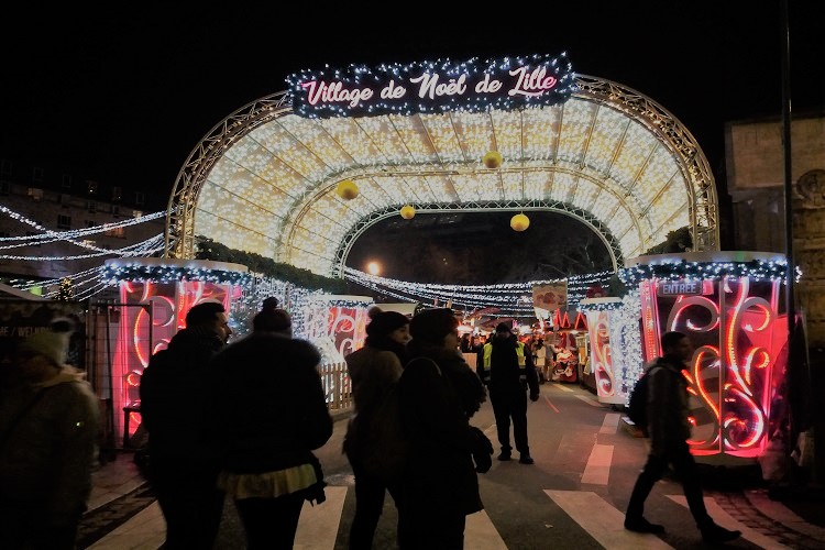 entrata mercatino di natale di lille