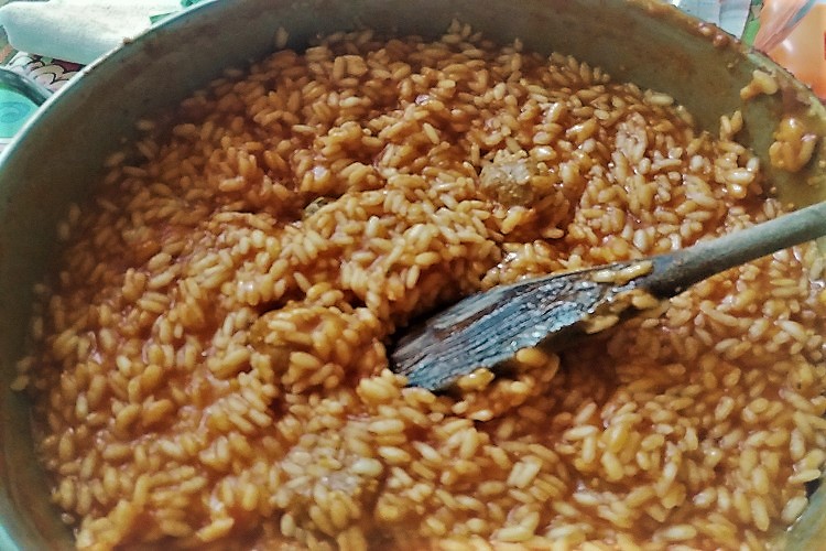 risotto per il sartu ammacucena