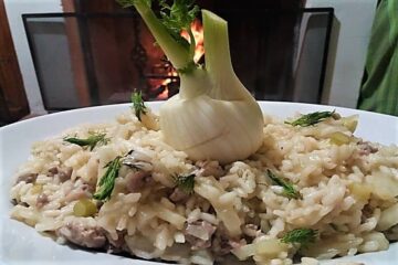 amma cucena risotto finocchi e salsicchia