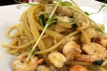 ragù bianco con crostacei di paranza